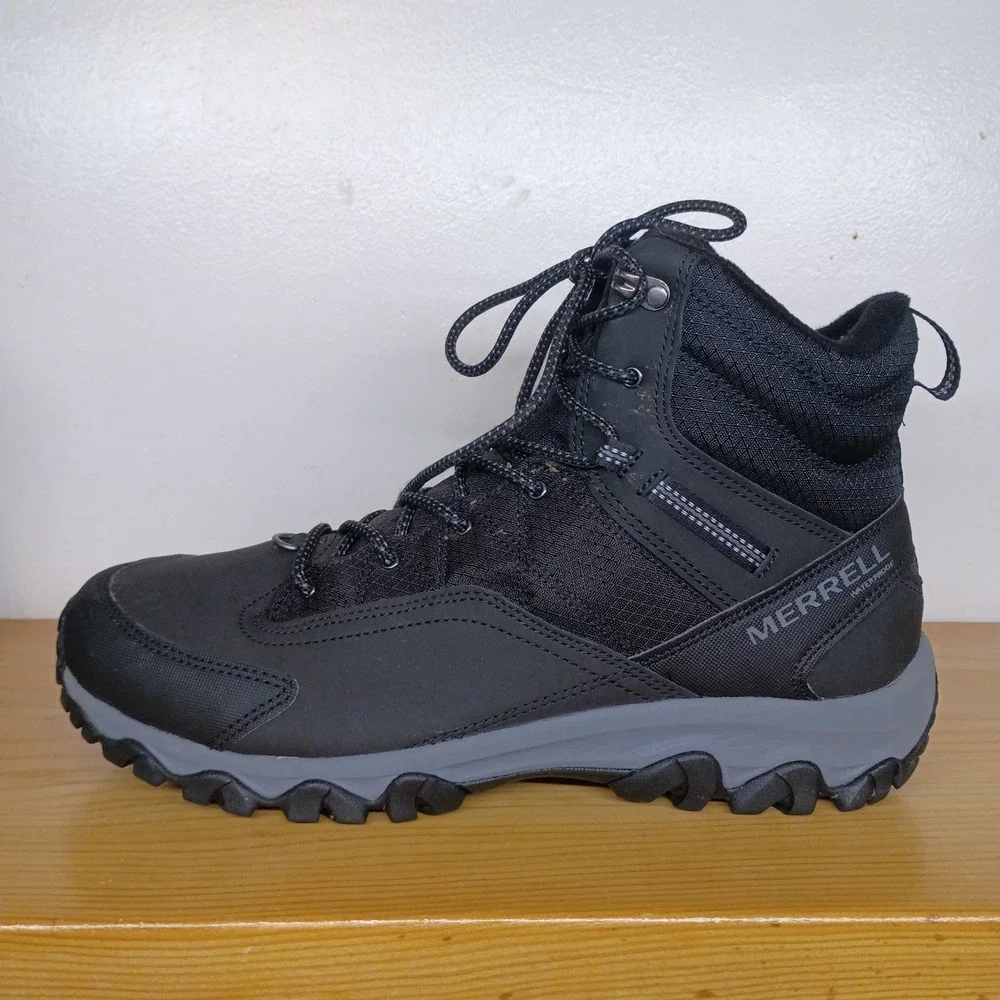 Merrell Thermo Akita Black Waterproof Insulated Boots Men's Size 11.5 Hiking